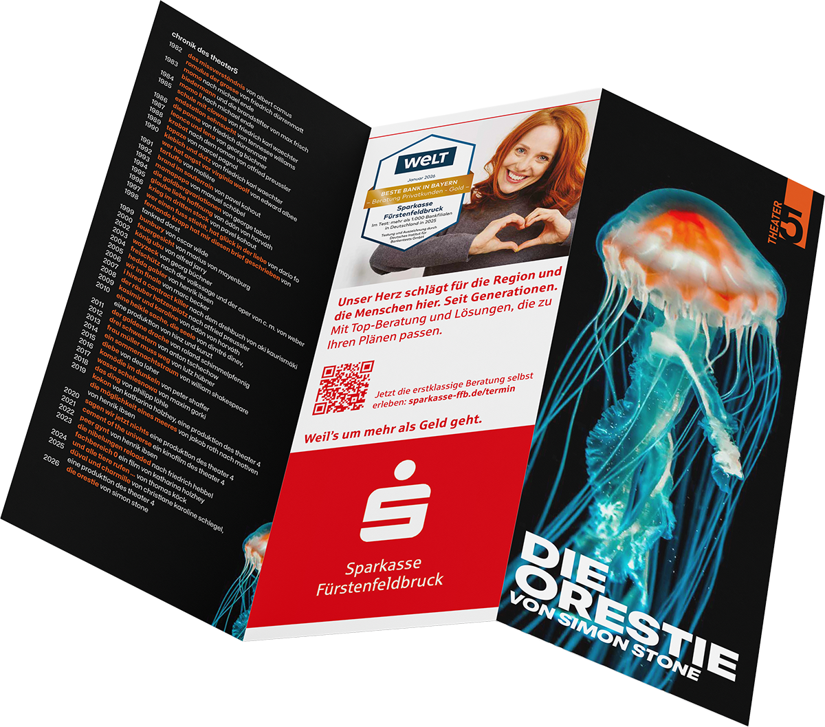 Programm zu Stück „Die Orestie“ des Thetaer5